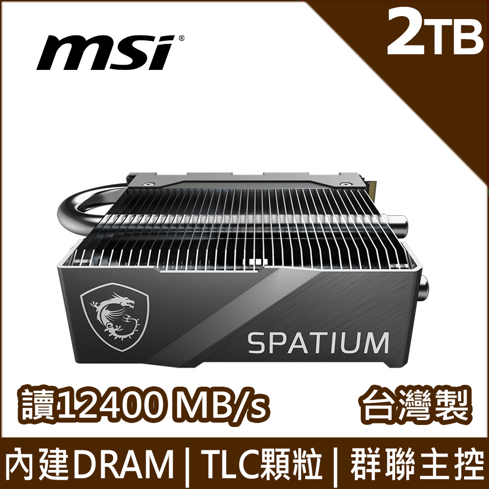 MSI微星 SPATIUM M570 PRO FROZR 2TB NVMe M.2 SSD