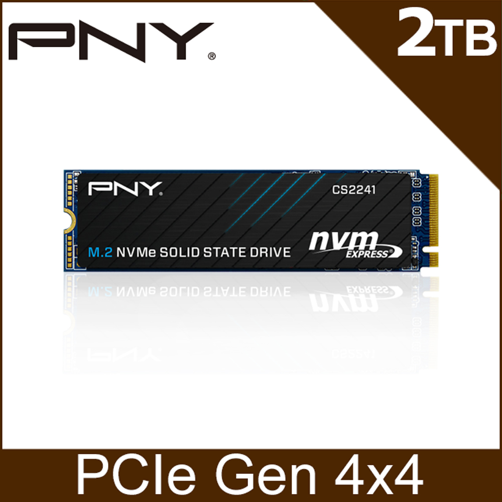 PNY CS2241 2TB M.2 2280 PCIe 4.0 SSD固態硬碟
