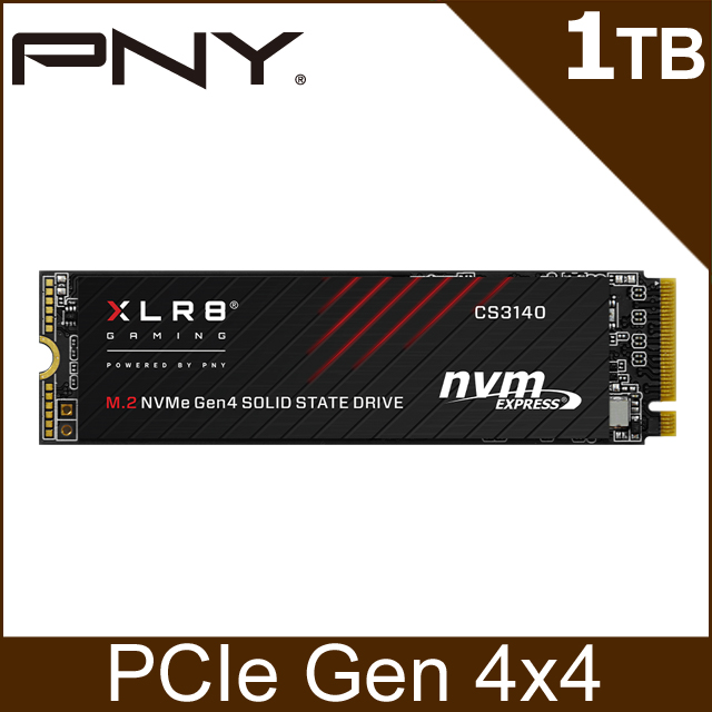 PNY XLR8 CS3140 1TB M.2 PCIe 4.0 SSD