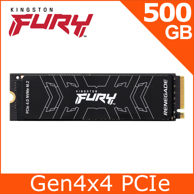金士頓 Kingston FURY Renegade 500GB PCIe 4.0 NVMe M.2 SSD (SFYRS/500G)