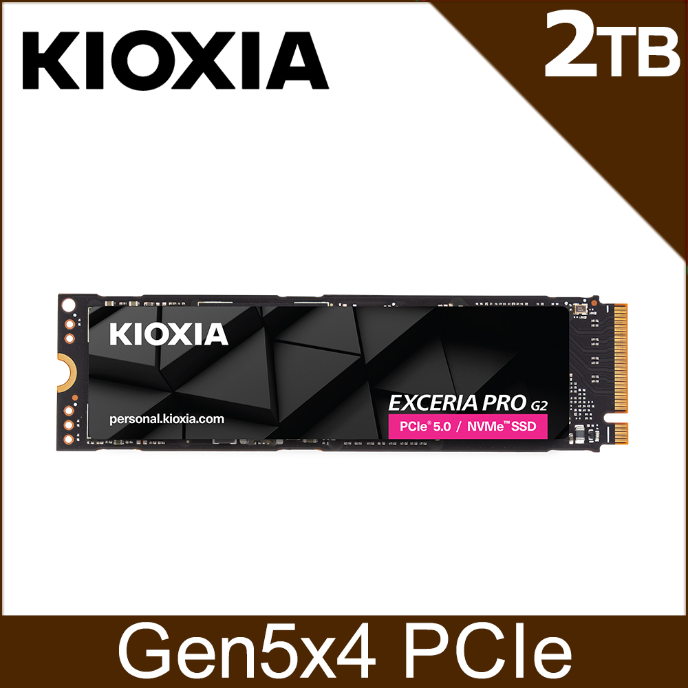 KIOXIA 鎧俠 EXCERIA PRO G2 NVMe M.2 2TB SSD (LVE10Z2T04G8)