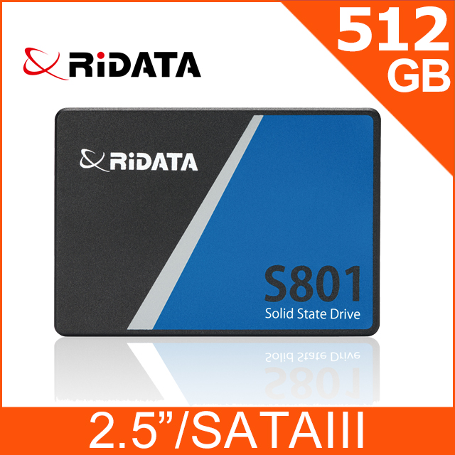 RIDATA 錸德 S801 512GB SATA III 2.5吋 SSD固態硬碟