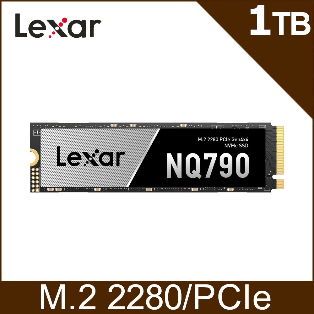 Lexar 雷克沙 NQ790 M.2 2280 PCIe Gen4x4 NVMe 1TB 固態硬碟 SSD