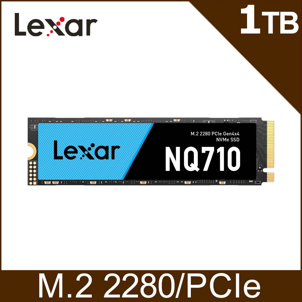 Lexar 雷克沙 NQ710 M.2 2280 PCIe Gen4x4 NVMe 1TB 固態硬碟 SSD