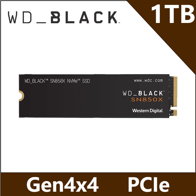 WD 黑標 SN850X 1TB PCIe SSD + ORICO NVMe M.2 SSD USB3.2 Type-C 10Gbps 鋁合金極速硬碟外接盒
