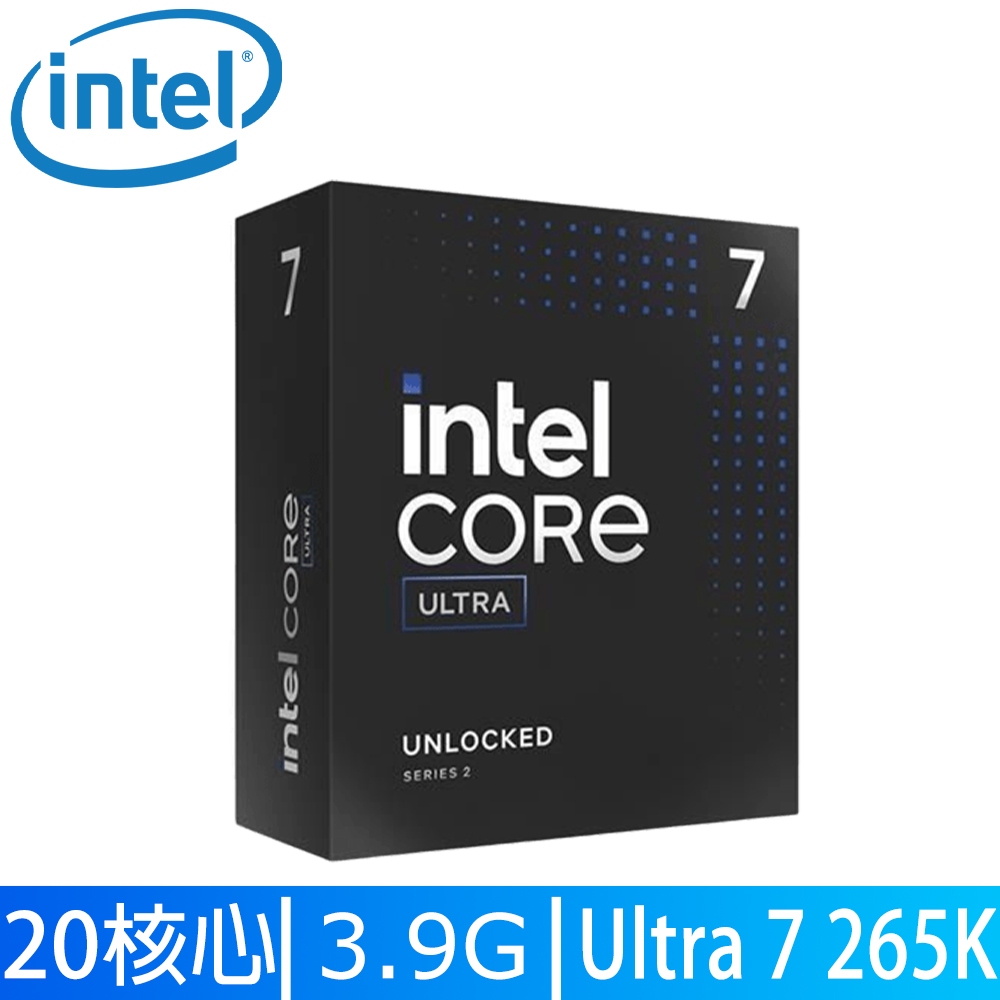 Intel Core Ultra 7 265K 中央處理器 盒裝