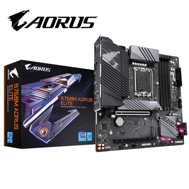 技嘉 B760M AORUS ELITE 主機板 + Intel i7-14700 中央處理器