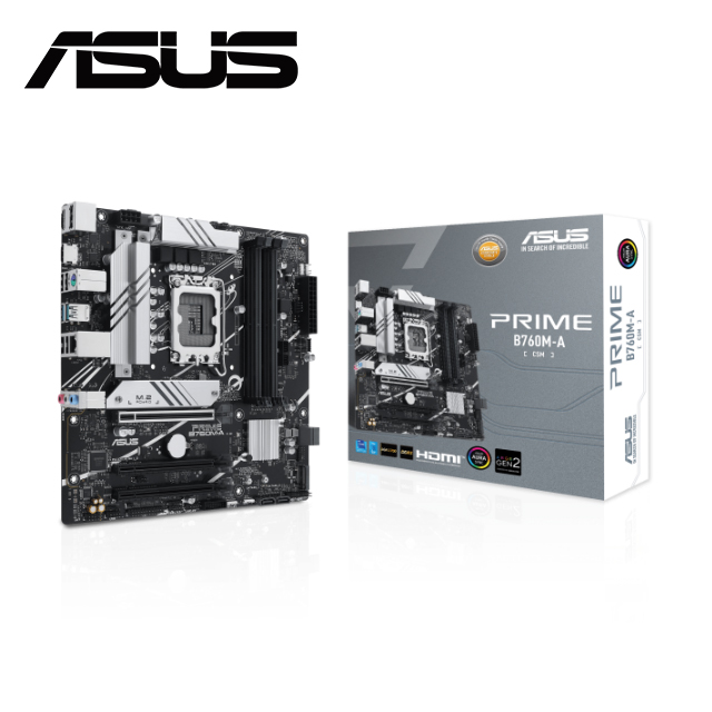 ASUS PRIME B760M-A-CSM 主機板 + Intel i7-14700F 中央處理器