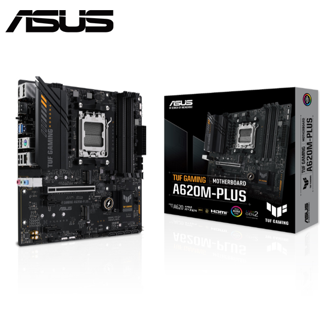 【C+M套餐】ASUS TUF GAMING A620M-PLUS 主機板 + AMD R7-7800X3D 處理器