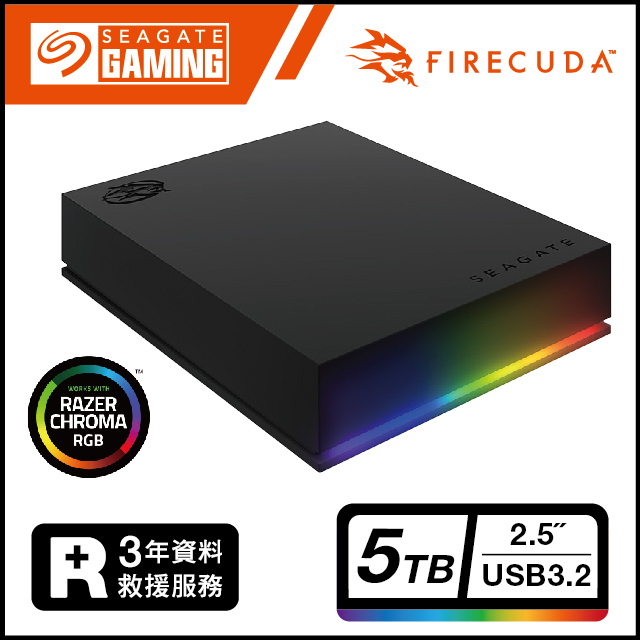 Seagate Firecuda Gaming Series Game drive 5TB 2.5吋行動硬碟(STKL5000400)