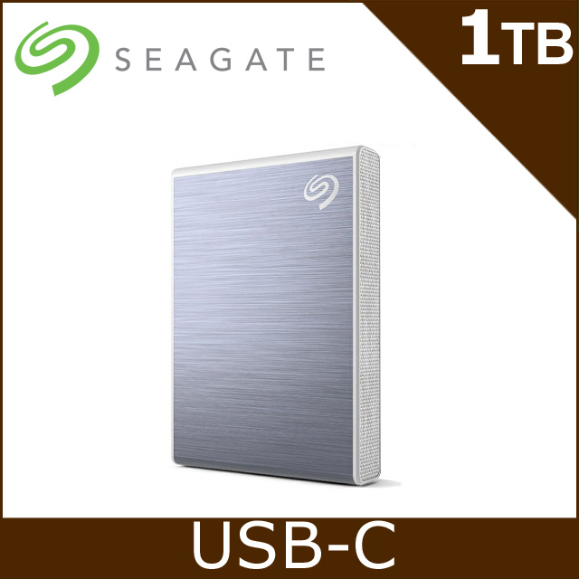 Seagate One Touch SSD 1TB 外接SSD(高速版) -冰川藍(STKG1000402)