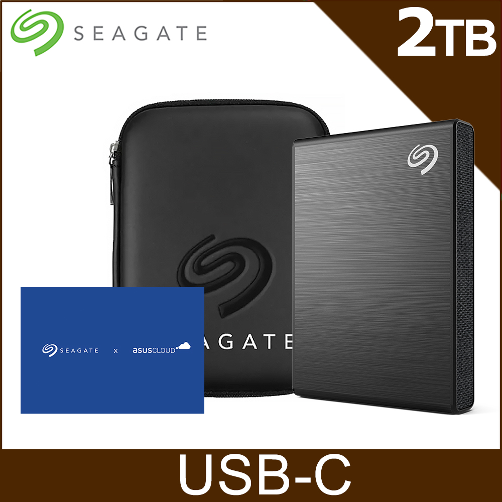 Seagate One Touch SSD 2TB 外接SSD(高速版) -極夜黑(STKG2000400) 專