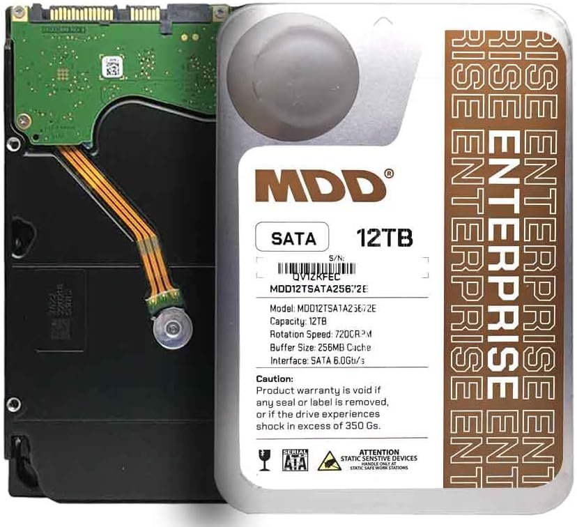 MDD最大數據【企業級硬碟】(MDD12TSATA25672E) 12TB /7200轉/256MB/3.5吋/4Y