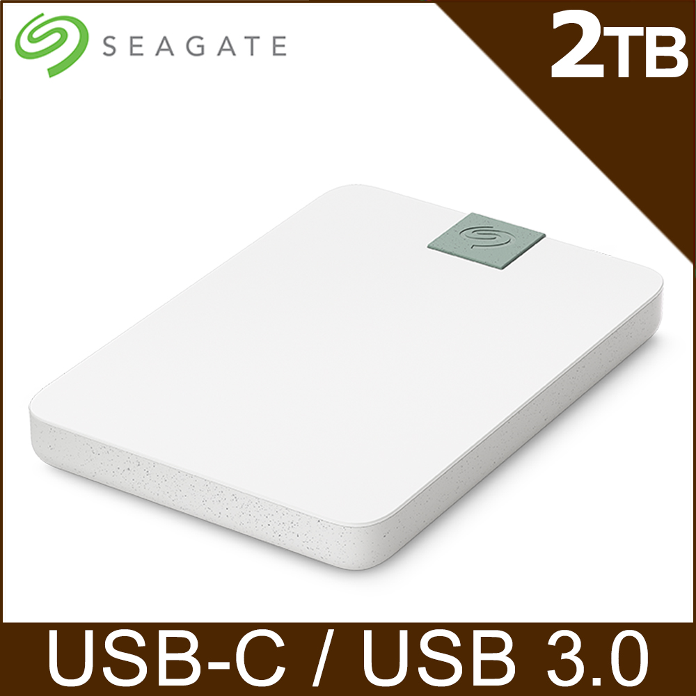 Seagate Ultra Touch 2TB 外接硬碟-雲朵白(STMA2000400)