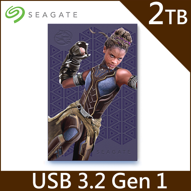 Seagate FireCuda Gaming Marvel Shuri 2TB 2.5吋行動硬碟-舒莉公主限定版 (STLX2000402)