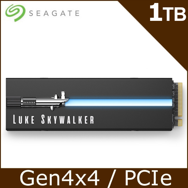 Seagate【FireCuda 530】1TB Gen4 PCIE SSD-STAR WARS光劍限定版(含散熱片)(ZP1000GM3A053)