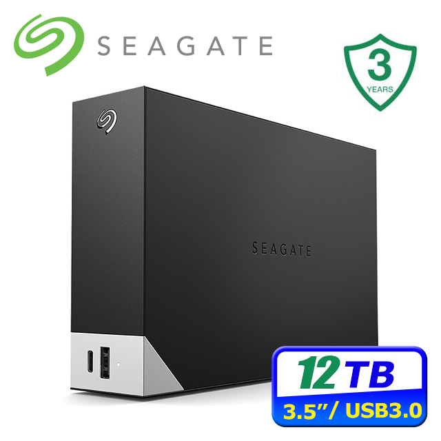 Seagate One Touch Hub 12TB 3.5吋外接硬碟(STLC12000400)