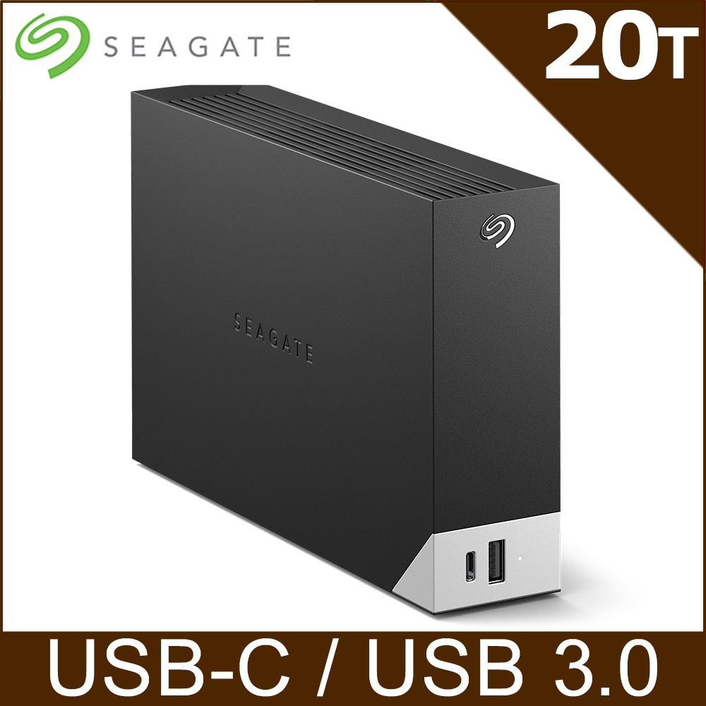 Seagate One Touch Hub 20TB 3.5吋外接硬碟(STLC20000400)