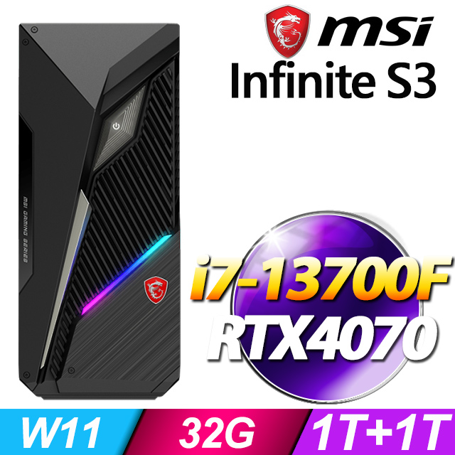 MSI Infinite S3 13NUE-691TW(i7-13700F/32G/1T HDD+1T SSD/RTX4070-12G/Win11)