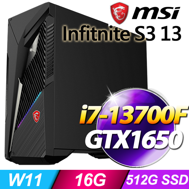 MSI Infinite S3 13-845TW(i7-13700F/16G/GTX1650/512G SSD/Win11)