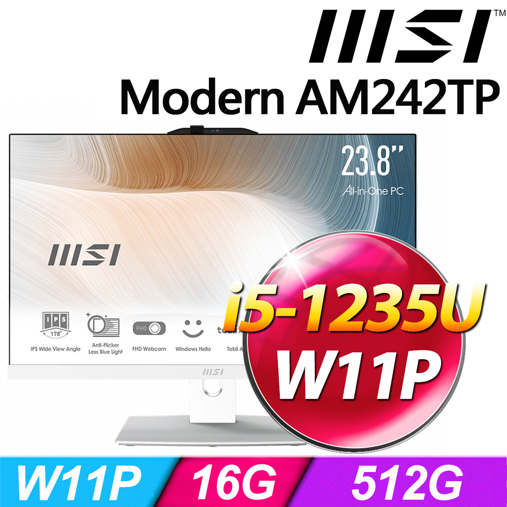 MSI Modern AM242TP 12M-469TW-SP1(i5-1235U/16G/512G SSD/W11P)特仕版