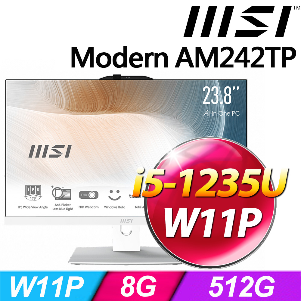 MSI Modern AM242TP 12M-469TW(i5-1235U/8G/512G SSD/W11P)