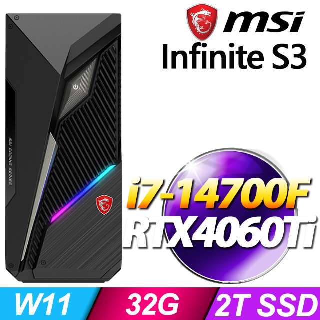 MSI Infinite S3 14NUD7-1466TW(i7-14700F/32G/2T SSD/RTX4060Ti-8G/W11)