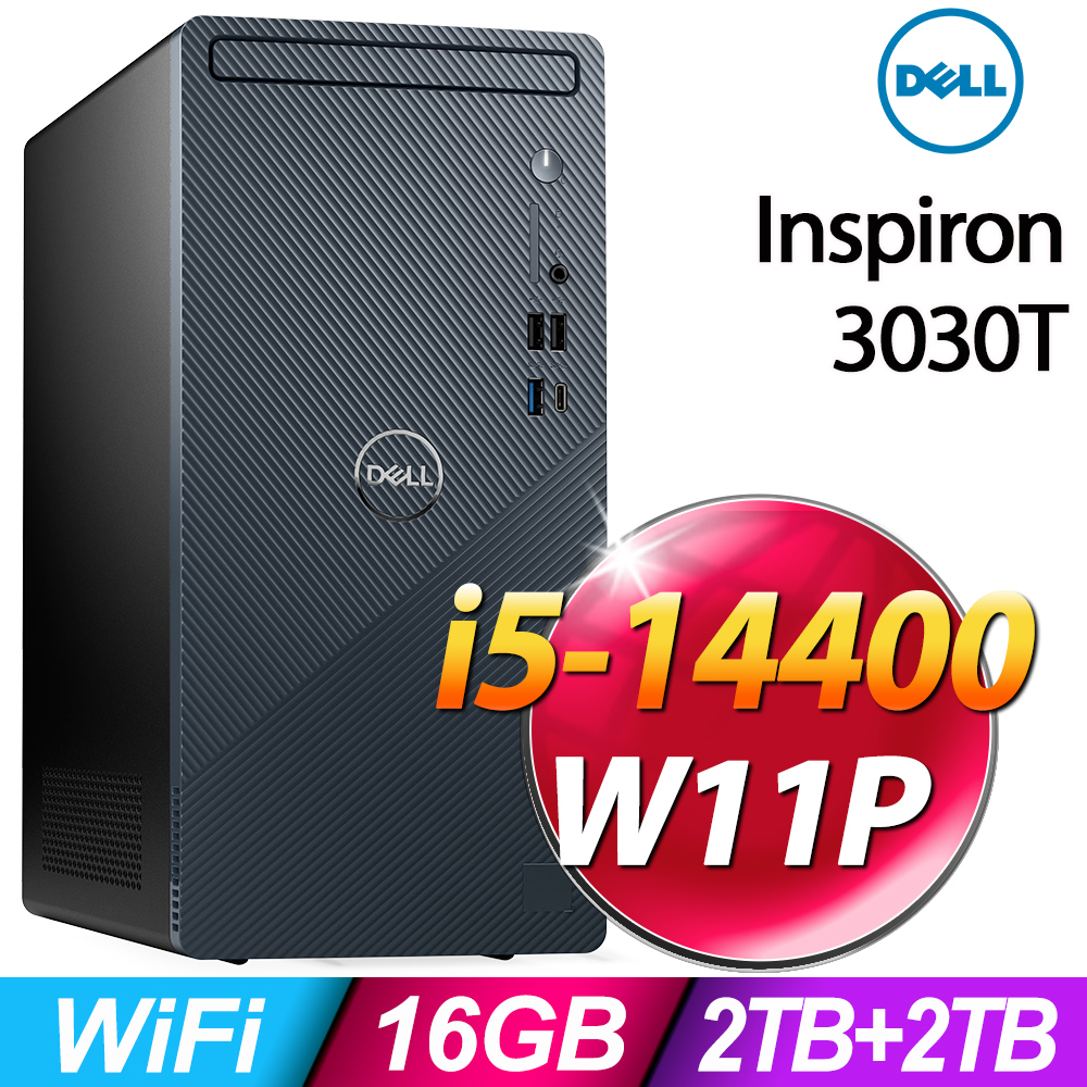 Dell Inspiron 3030T(i5-14400/16G/2TB+2TB SSD/W11P)