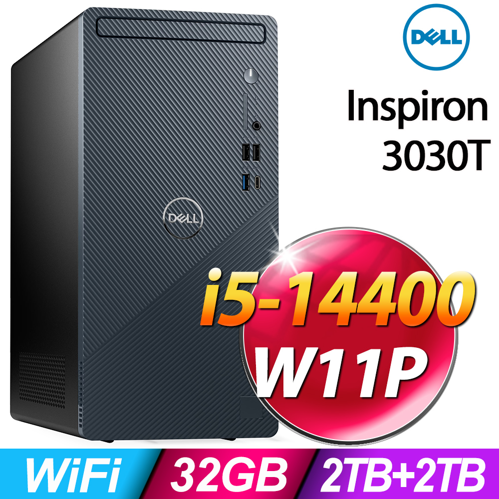 Dell Inspiron 3030T(i5-14400/32G/2TB+2TB SSD/W11P)