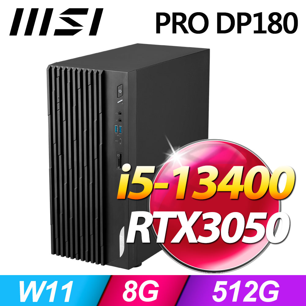(24型LCD) + MSI PRO DP180 13-036TW(i5-13400/8G/512G SSD/RTX3050/W11)