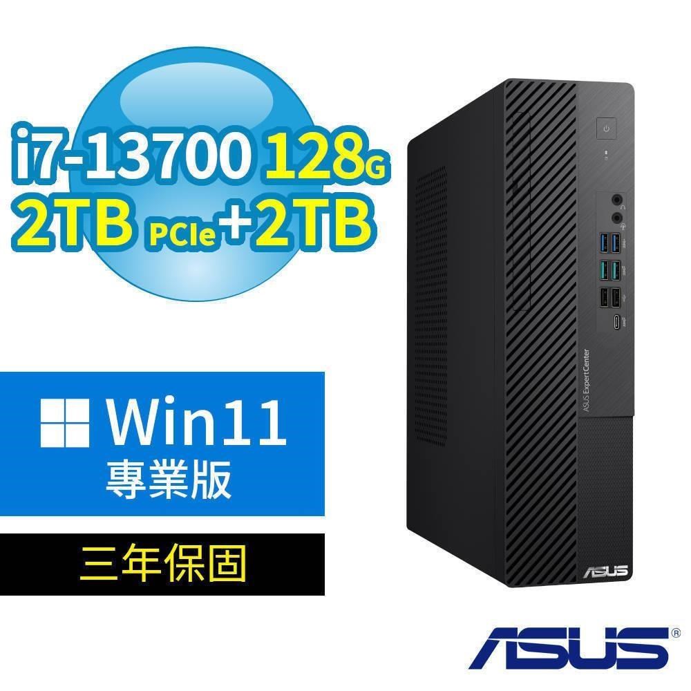 ASUS 華碩 D7 SFF 商用電腦 i7-13700/128G/2TB SSDx2/Win11 Pro/三年保固