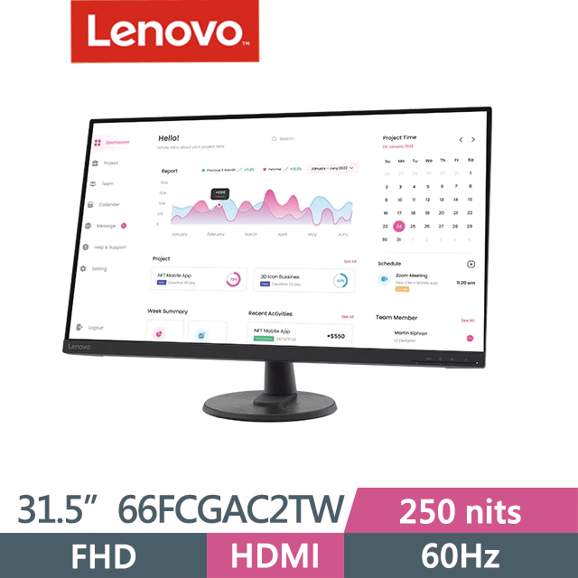 LENOVO 聯想 D32-40 32型FHD 顯示器