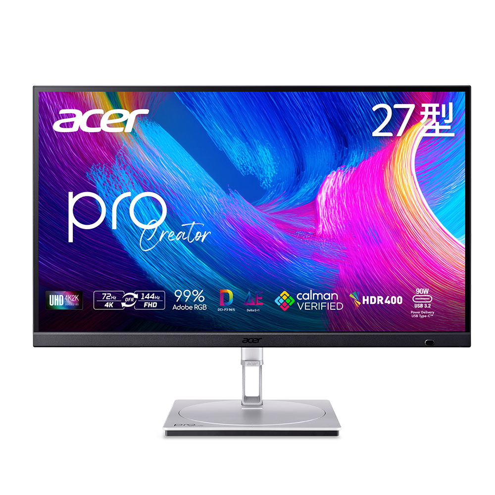 Acer宏碁 PE270K 是一款27吋IPS螢幕，支援4K解析度（3840*2160），具備HDR400認證，螢幕為平面設計，更新率為100Hz以下，適合用於高畫質影音與遊戲顯示。