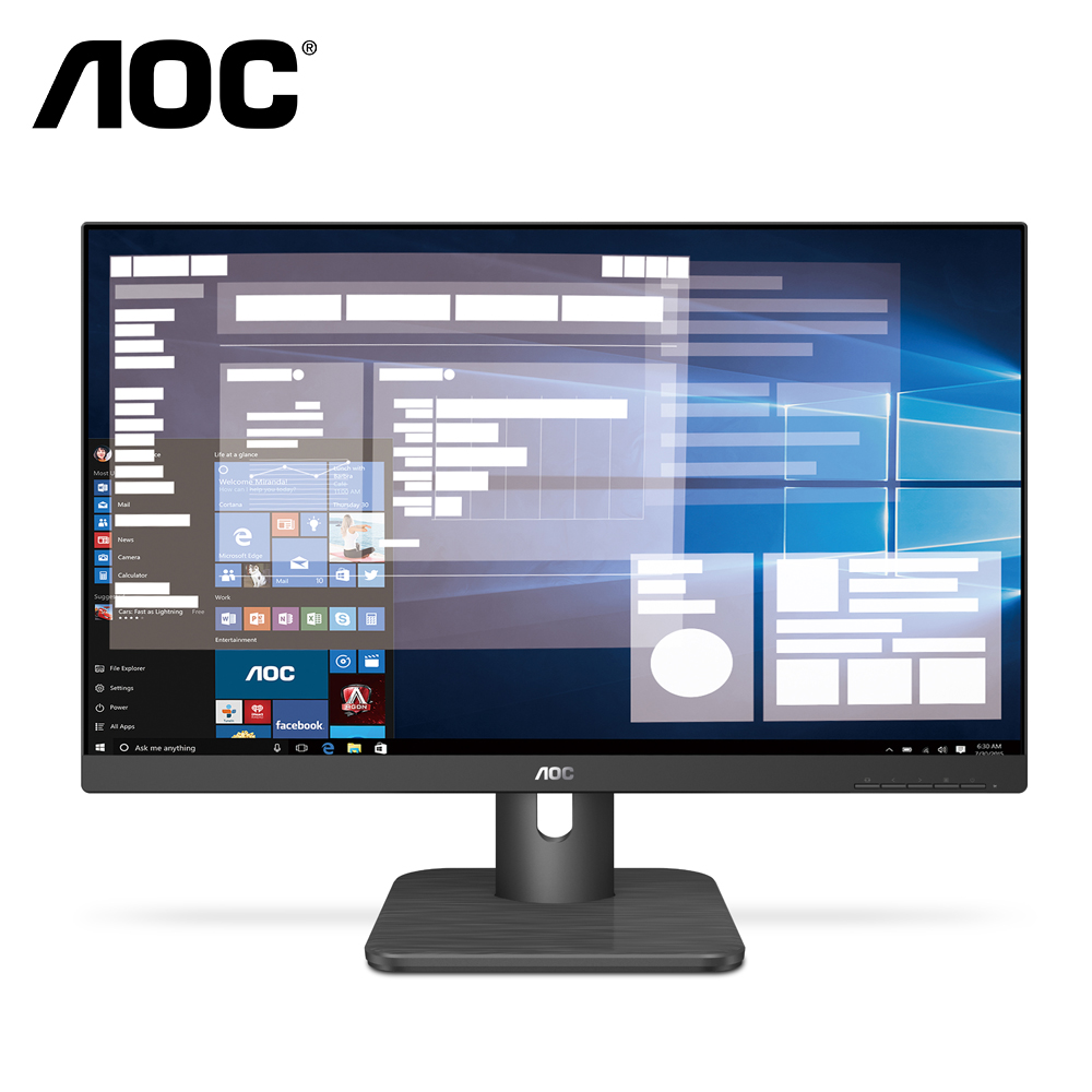 AOC 24E2QA窄邊美型螢幕(24型/FHD/HDMI/DP/喇叭/IPS)