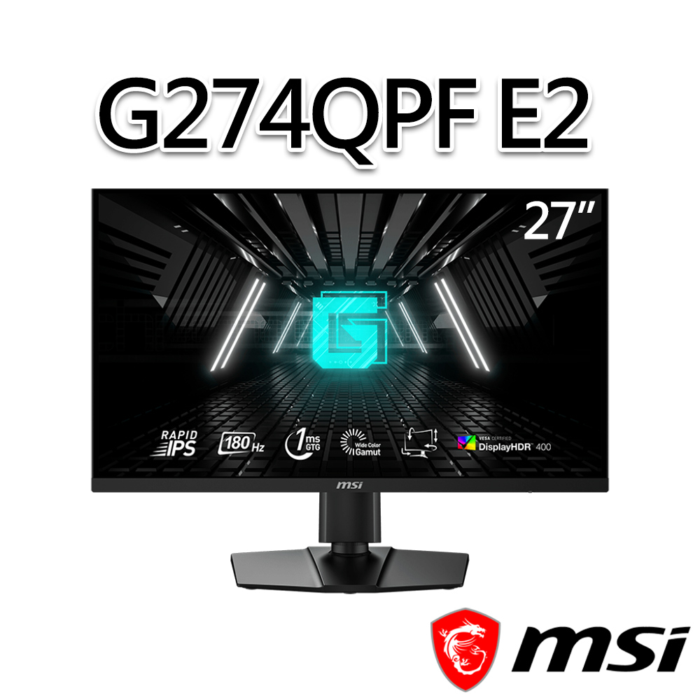 msi微星 G274QPF E2 27吋 電競螢幕
