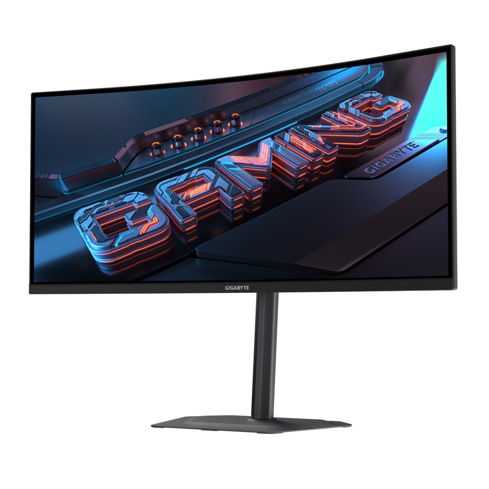GIGABYTE 技嘉 GS34WQCA 曲面電競螢幕(34型/WQHD/120Hz/1ms/21:9/VA 1500R/DP/HDMI)