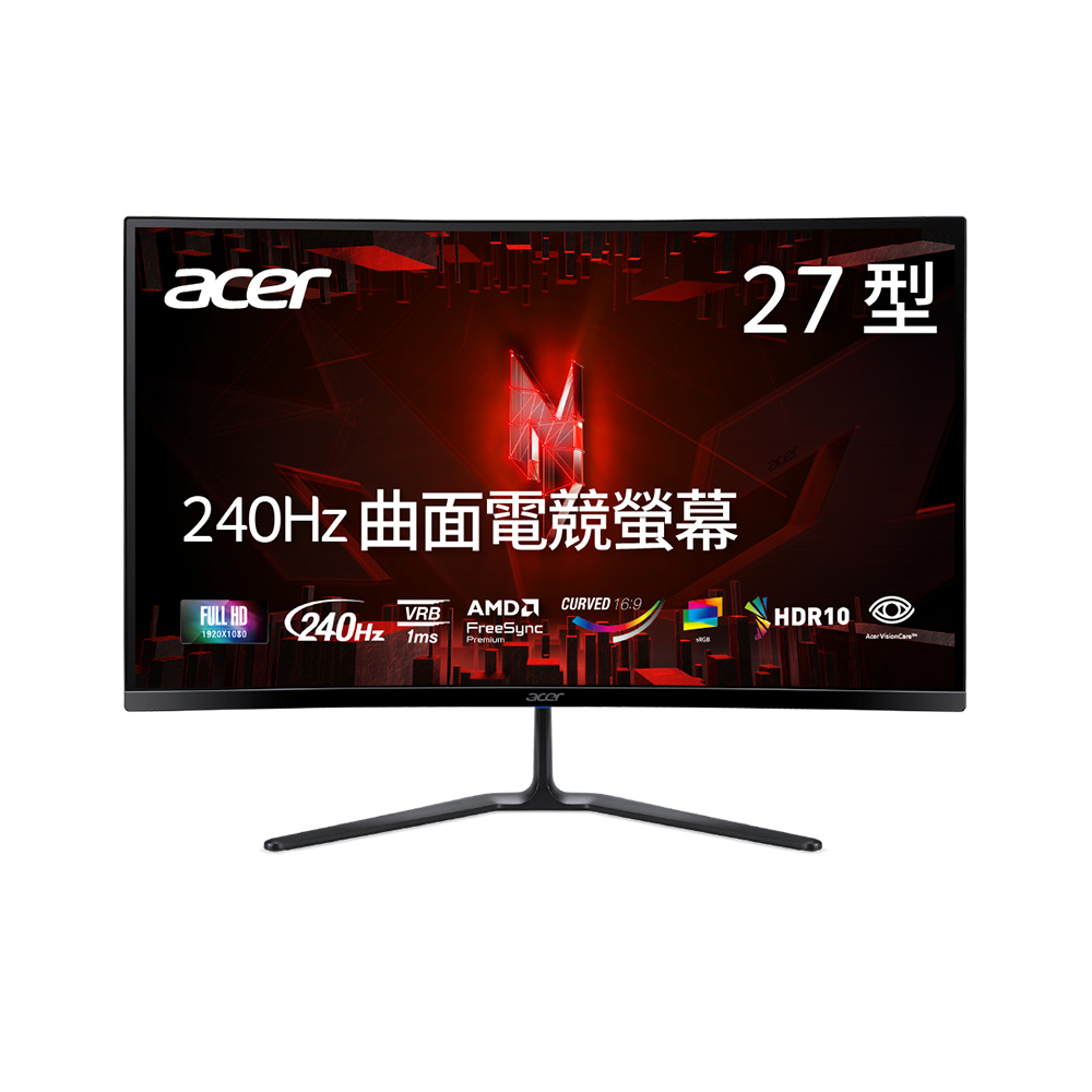 ACER 宏碁 ED270 W0 曲面電競螢幕(27型/FHD/240Hz/1ms/VA)