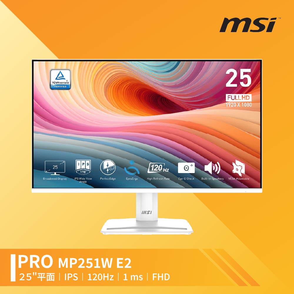 MSI 微星 PRO MP251W E2 25吋 商用護眼螢幕