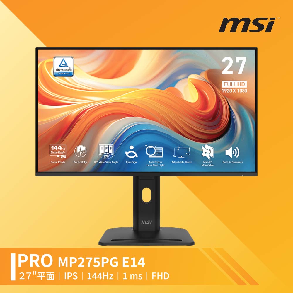 MSI 微星 PRO MP273L E14 27吋 平面螢幕(27"/1920x1080/16:9/144Hz/IPS)