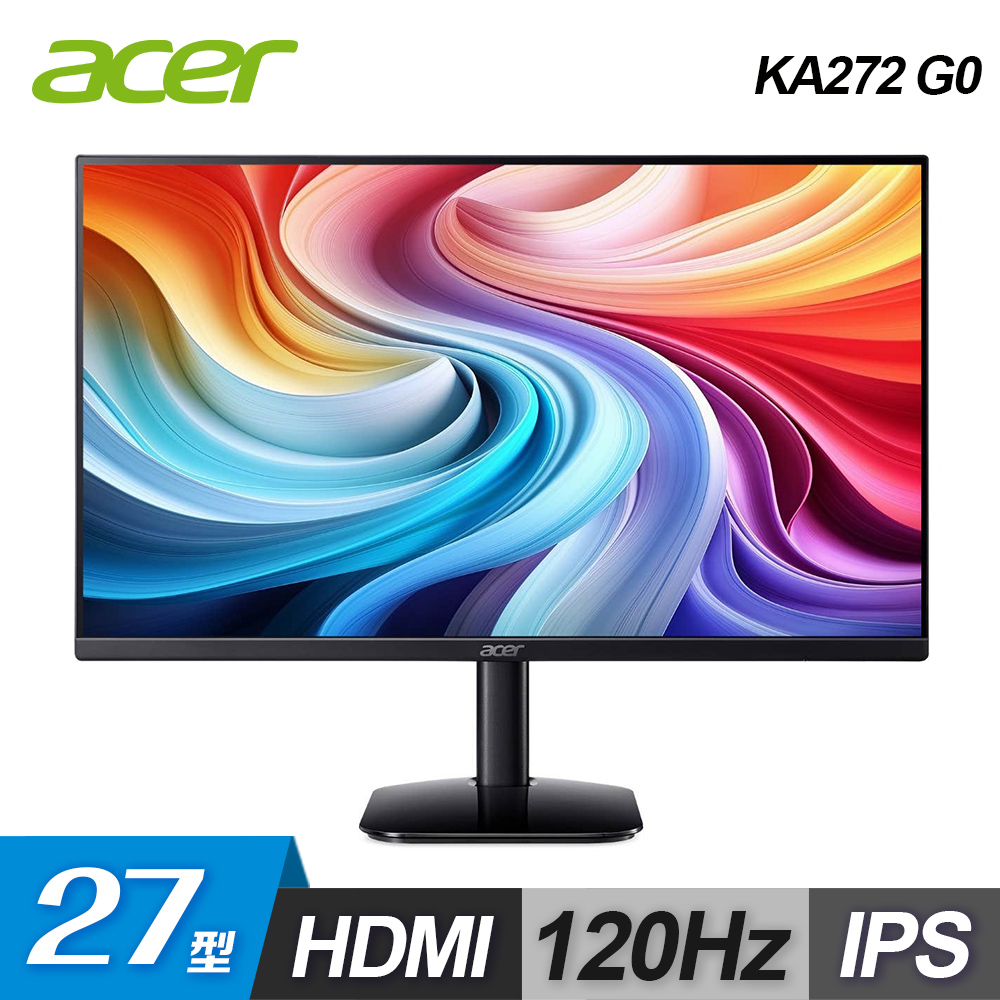 ACER 宏碁 KA272 G0 27型 120Hz IPS 電腦螢幕