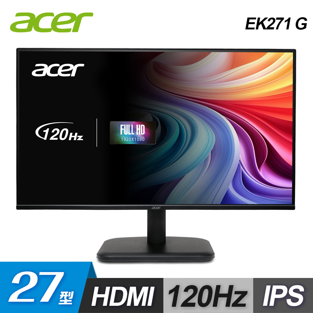 ACER 宏碁 EK271 G 27型 IPS 120hz 電腦螢幕