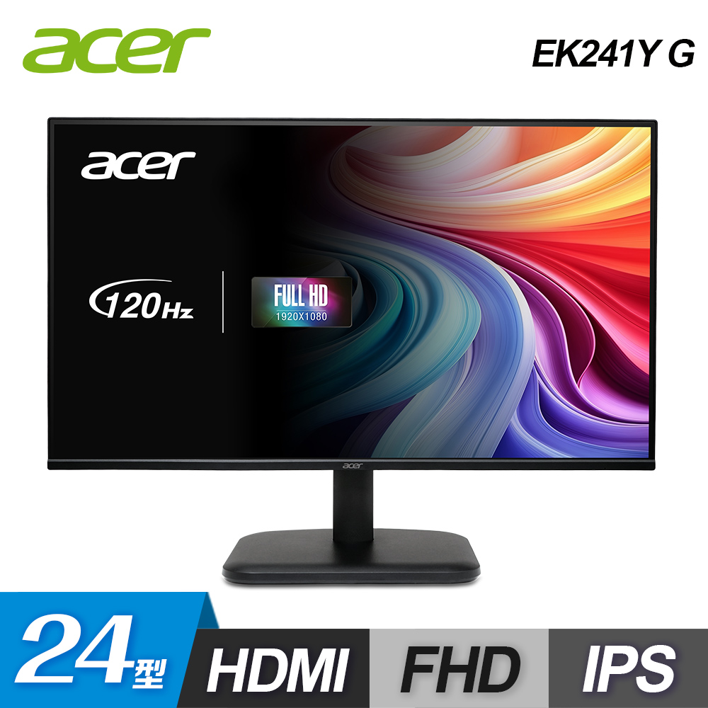 ACER 宏碁 【Acer 宏碁】EK241Y G 24型 IPS 120Hz 螢幕