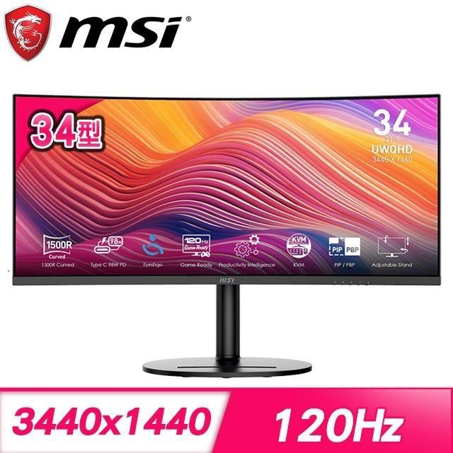 MSI 微星 Modern MD342CQP 34型 VA曲面螢幕