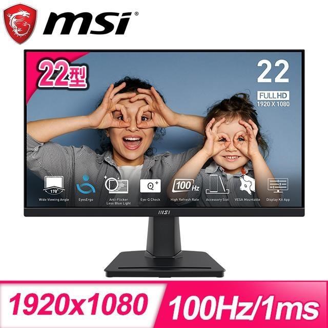 MSI 微星 PRO MP225V 22型 VA螢幕