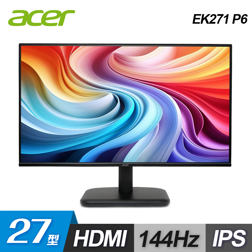 ACER 宏碁 EK271 P6 27型 IPS 144Hz 螢幕