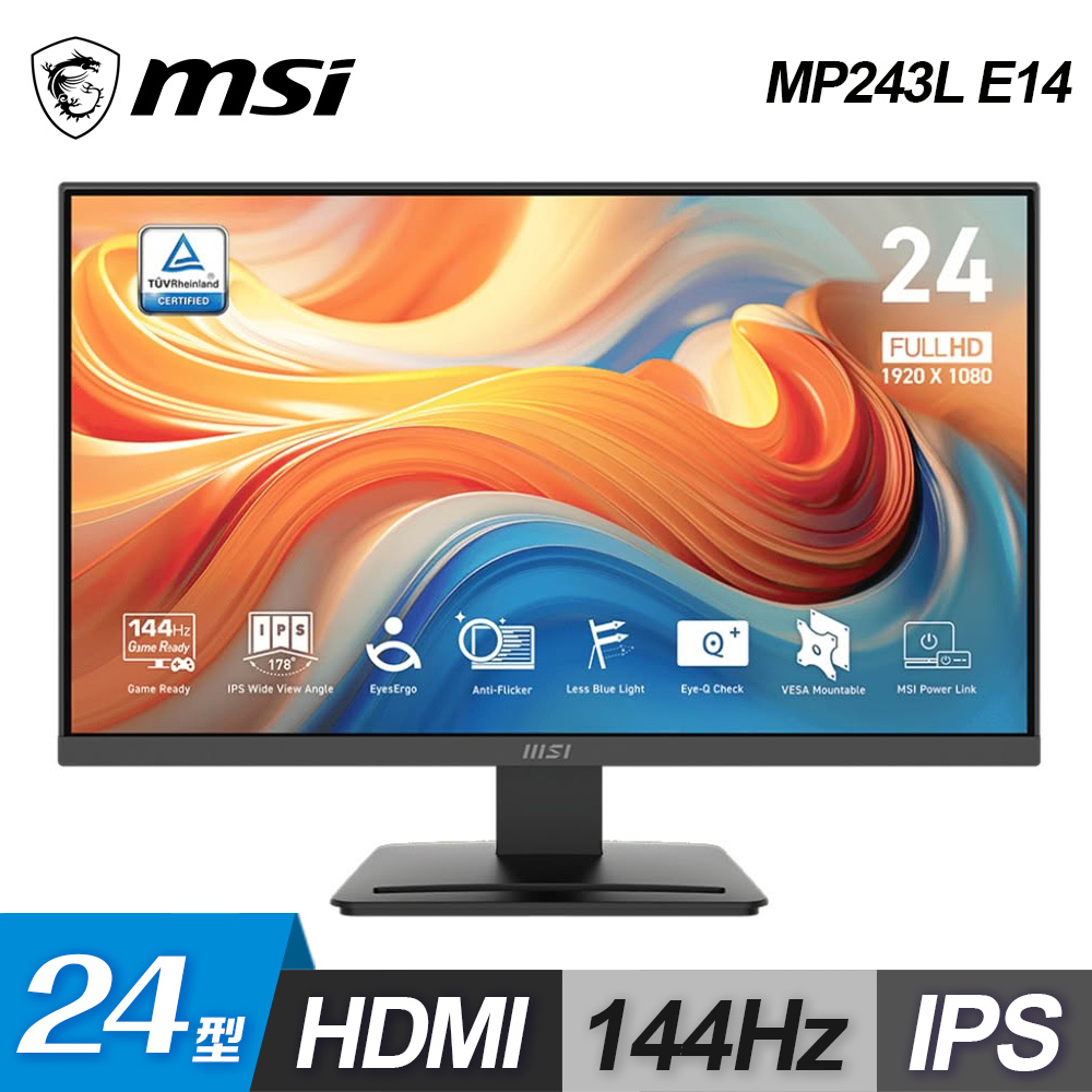 MSI 微星 PRO MP243L E14 24型 專業型螢幕