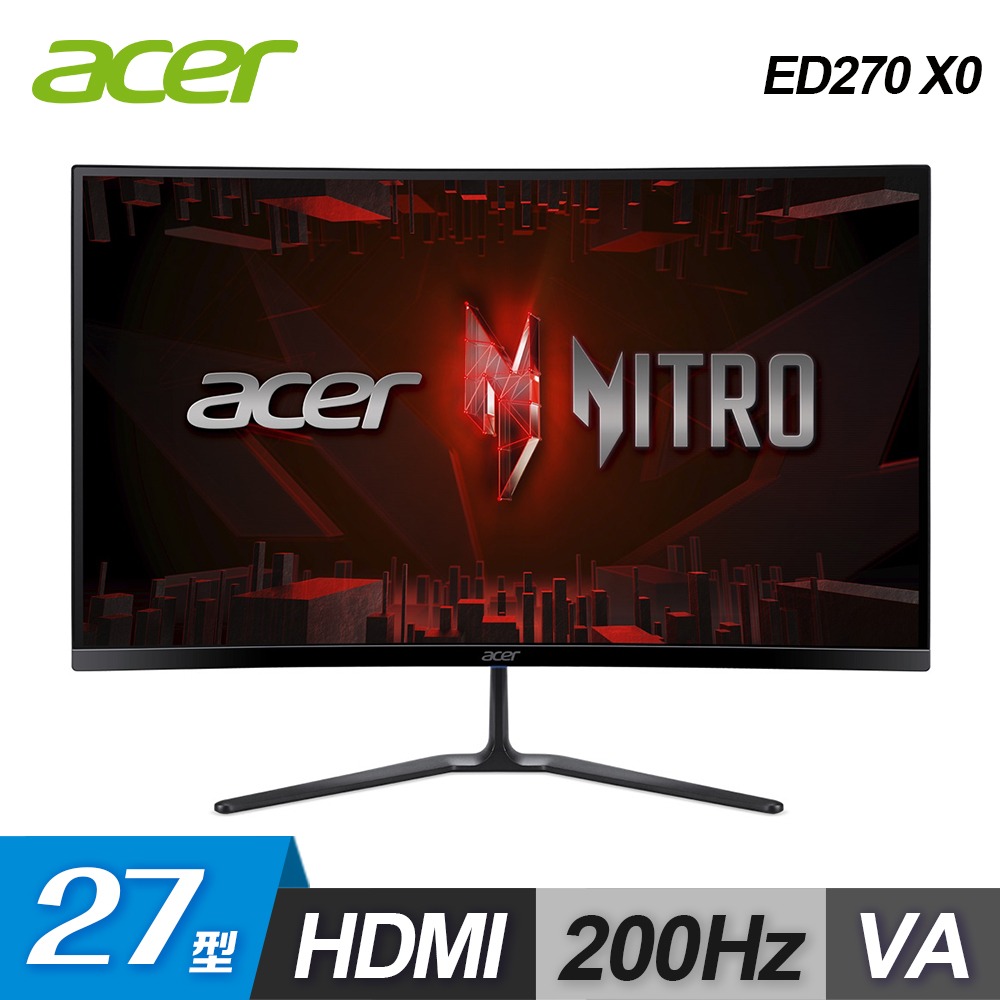 ACER 宏碁 Nitro ED270 X0 27型 電競曲面螢幕