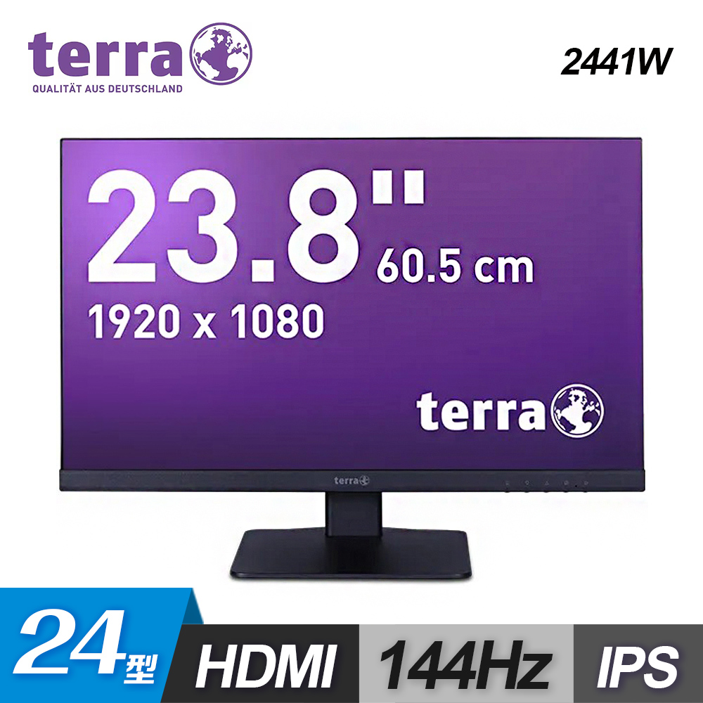 TERRA terra 沃特曼 2441W 24型 144Hz IPS 螢幕 有喇叭