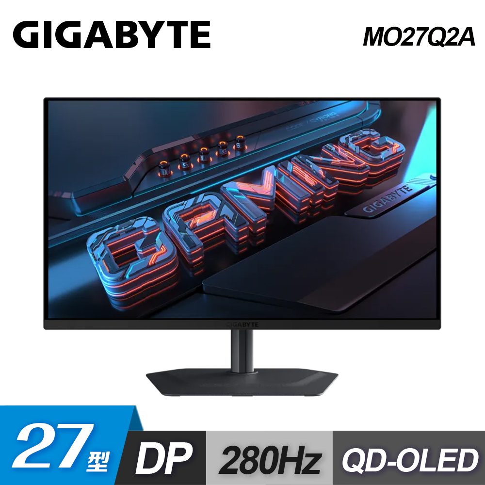 GIGABYTE 技嘉 GIGABYTE 技嘉 MO27Q2A 27型 280Hz QD-OLED 電競螢幕