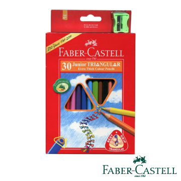 Faber-Castell 紅色系 大三角彩色鉛筆3.8mm 30色